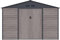 Vente-unique - Abri de Jardin métal en Acier galvanisé Effet Bois Gris 13,12 m² - ADELMO