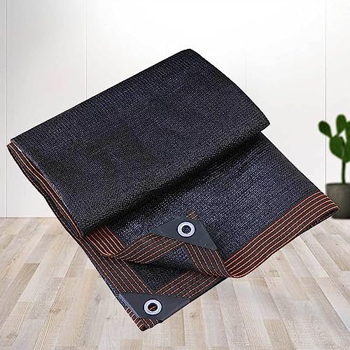 Telo Ombreggiante 3x4 Occhiellato Traspirante Vela Ombreggiante Rettangolare Tessuto Ombra Anti-UV 90% Tessuto Ombreggiante Balcone, Giardino, Rete Antigrandine,black-2x2m