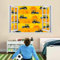Kuletkear Wandbilder Wandtattoo 3D Traktor Wanddurchbruch Wandaufkleber Cartoon-Auto Fensterdeko Bilder Wanddeko Mädchen Aufkleber Selbstklebend Fenstersticker Wandsticker Kinderzimmer Deko 75x50cm