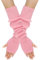 Suxgumoe Fingerlose Handschuhe Damen, Lange Winter Damen Armstulpen, Strick Pulswärmer mit Daumenloch Gestrickte Armwärmer für Damen Mädche (Rosa)