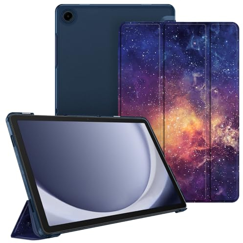 Fintie Hülle für Samsung Galaxy Tab A9 Plus 11 Zoll 2023, Ultradünn Schutzhülle mit Translucent Rückseite Cover mit Auto Schlaf/Wach Funktion für Samsung Tablet A9+ SM-X210/X216/X218, Die Galaxie
