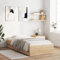vidaXL Engineered Wood Bed Frame with Drawers - Small Single Sonoma Oak 75x190 cm, Modern Bedroom Furniture with Storage