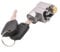 FACULX Electric Bicycle Battery Saddle Tube Lock, Battery Safety Pack Cover Box Lock, Alluminum Core, Secure, Anti Theft Feature, for Motorcycle Electric Bike Scooter E-bike Battery Lock(type A)