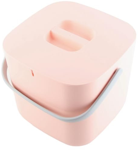 Lavastoviglie Portatile con Mini Lavandino, Lavastoviglie Piccola Lavastoviglie Efficiente per Cucina Domestica con modalità Interattiva (Secchio rosa)