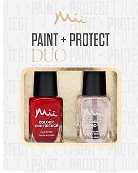 Mii Cosmetics Paint + Protect Nagellack und Top Coat Duo Geschenkset Indulgent Heart