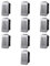 10x Suoneria, campanello, Modulo Grigio, Compatibile Con BTicino Living, frutti, interruttori, pulsanti, deviatori, dimmer, sensori, PIR, buzzer, Per Placche originali e compatibili