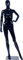 Eurohandisplay DF6-H Frau stehend schöne abstrakte schwarz Glanz lackierte Schaufensterpuppe Egghead Neu Weiblich Feminin Schick Modern (DF6-H stehend)