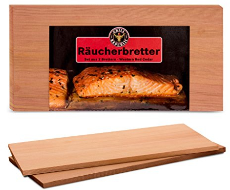 Grill Republic Hochwertige Räucherbretter zum Grillen für herrliches Raucharoma I Grillbretter aus reinem Zedernholz
