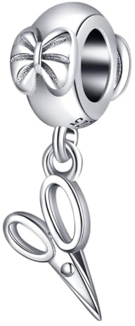 Charm-Anhänger in Form einer Schere, aus 925er Sterlingsilber, für Charm-Armbänder von Pandora (Schere)