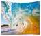 A.Monamour Wanddekor Wandbild Vorhang Wandteppiche Hohe Ozean Welle Blau Meer Natur Landschaft Landschaft Fotografie Bild Drucken Stoff Wandbehang Tapisserie Wand Decors Vorhänge Für Hause 180x200 cm
