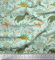 Soimoi Grun japanischer Kreppsatin Stoff Blutter, Blumen & Dinosaurier Dschungel Drucken Nahen Stoff 1 Meter 42 Zoll breit