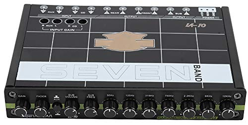 Auto Audio Equalizer Car Equalizer Auto Equalizer EQ Auto 7 Equalizer Auto Audio Tuner 1 stück Auto Automobil Audio Stereo EQ Equalizer mit 7 Band