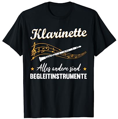 Musiker Klarinette Blasorchester Musikinstrument Geschenk T-Shirt