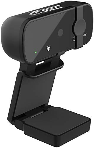 Somikon PC Kamera 4K: 4K-USB-Webcam mit Linsenabdeckung, Mikrofon und Autofokus (USB Kamera, Bildschirmkamera, Web)