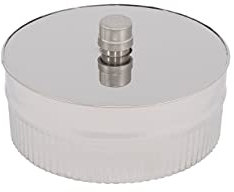 DTZ Chapeau de Cheminée Anti Pluie | Pièce d’Ecoulement | Chapeau Poêle à Bois, Granulé, Insert, Gaz | Chapeau Tuyaux de Poêle Double Paroi Inox Ø200/Ø150mm