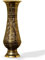 ARRC Goldene Vase für Heimdekoration, 25.4 cm hoch, Dekorative Blumenvase, Handgefertigte Messingvase, Rustikal, Rund, Hochzeit, Schul-/Studienabschluss, Weihnachten, Abschluss, Muttertag