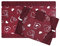 Set Coprifuochi + Copriforno Fornelli forno Cucina Imbottito Fantasia Cuore Tessuto Occhiello Stappo (Bordeaux)