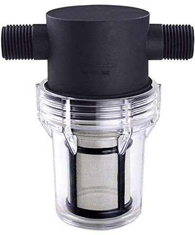 ZYWUOY Filtro de agua 1/2, filtro de acero inoxidable para riego de jardín de barro y musgo