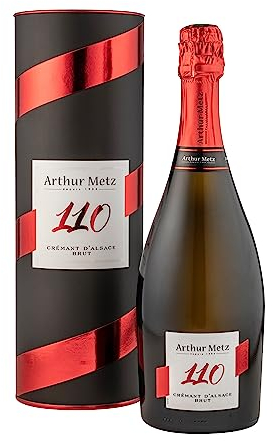 Arthur Metz - Cremant aus dem Elsass in Geschenkverpackung, Brut, Spezielle Jubiläumscuvée 110 Jahre (1 x 0,75 L)