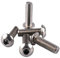 KOSJETHAS Lot de 10 vis hexagonales à tête cylindrique 3/8-16 x 2,2 cm en acier inoxydable 304 18-8, filetage grossier UNC complet