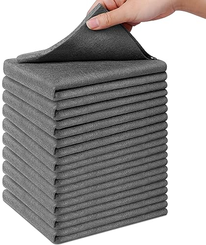 Vicloon 10PCS Microfiber Glass Cleaning Cloth, Reuseable Streak Free Magic Fiber Microfiber Cleaning Cloth, No Trace Absorben Microfiber Cleaning Rags for Kitchens Glass Cars Windows (30 * 20CM)