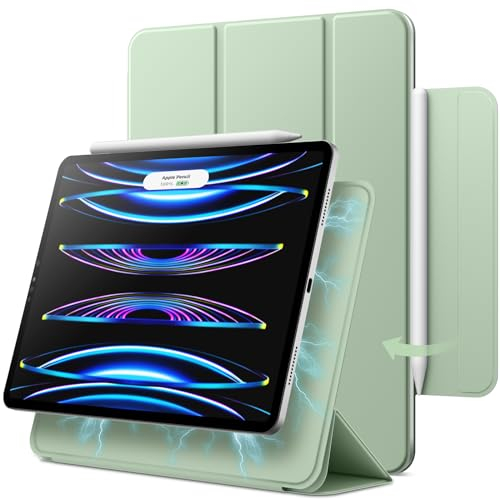 JETech Funda Magnética para iPad Pro 11 Pulgadas (2022/2021/2020/2018 Modelo) y iPad Air 5/4 10,9 Pulgadas, Soporte de Apple Pencil 2ª generación de Carga, Accesorio Magnético (Verde)