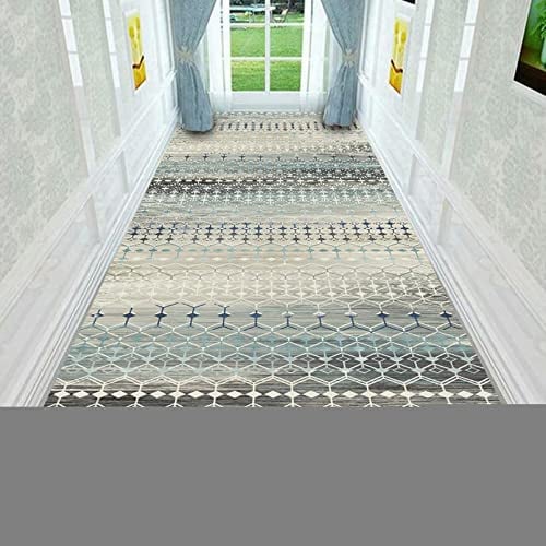 AZMANI Läuferteppiche, 100 cm, 1,5 m, 2 m, 250 cm, 300 cm, 4 m, 5 m, 6 m, extra Lange Teppiche, Retro-Stil, 1,2 m x 3 m