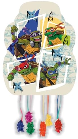 BeenSmile, Piñata Meine Schildkröten Ninja, Partyzubehör, Pinata zum Befüllen mit Spielzeug oder Leckereien, Dekoration für Kinderpartys, Geburtstage und Feiern