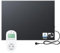 BR Bringer Infrarotheizung 450 Watt - mit Steck-Thermostat - Infrarot Elektroheizung Energiesparend - 5 Jahre Garantie, TÜV GS - Deutsche Qualitätsmarke (schwarz)