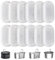 12 PewinGo Filtres pour Fontaine à Eau pour Chat, Triple Filtration, Remplacement des filtres de Fontaine à Eau pour Animaux de Compagnie, filtres à Eau pour Fontaine à Eau pour Chat 3.2/2L