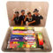 Customised Rapper Small Rolling Tray Bundle Made With Juicy Jay's King Size Slim Papers And Wise Skies Rolling Tips Rapper Tray With Magnetic Lid Gift Set Bundle