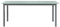 312205 Table de jardin en aluminium et verre Gris clair 190 x 90 x 74 cm