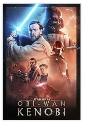 Obi-Wan Kenobi Poster auf Leinwand, Schlafzimmer-Dekor, Sportlandschaft, Büro, Raumdekoration, Geschenk, ungerahmt, 60 x 90 cm