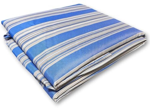 GARGIX TENDA DA SOLE CON ANELLI RESISTENTE ESTERNI BALCONE VERANDA GIARDINO (BLU, 300X300 CM)