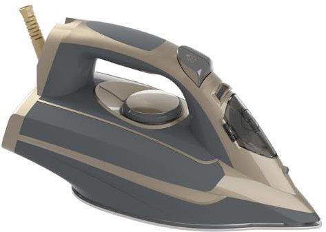 SUPERLEX Steam Iron, 3200W Portable Travel Clothes Iron with Vertical Steaming, Fast Heating Non-Stick Ceramic Soleplate, Garment Steamer with 400ml Water Tank for Home Travel Use