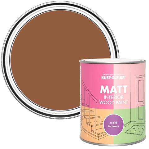 Rust-Oleum Interior Wood Paint in Matt Finish - Terracotta 750ml