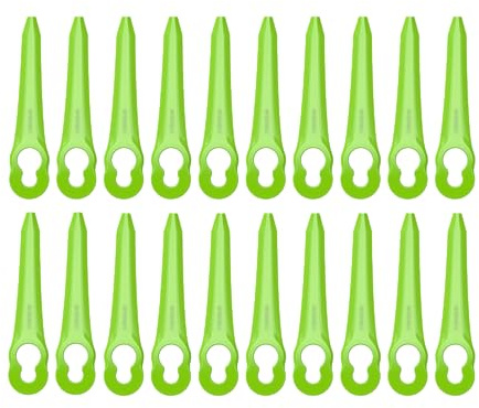 Kit de Rechange Greenworks avec 20 Lames pour Taille-haie à Gazon ST24B06-01, ST24B07-01, ST24L02-01 et ST40B07-01