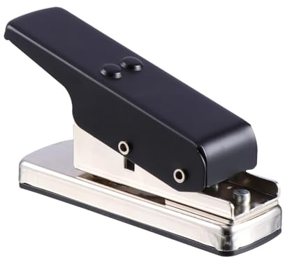 1 Stück Gitarren Plektrum Stanzwerkzeug aus Eisen, Schwarz | Kunststoffkarten und Kunststoffplatten, Zubehör für Gitarrenliebhaber, Einfach zu Verwenden