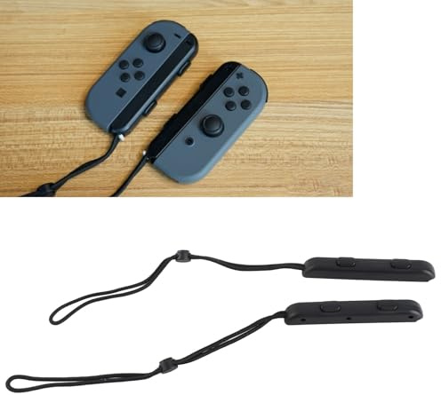 TICFOX 2-Teiliges Joycon Handschlaufe für Switch, Ersatz Joy-Con Gamepad Griffschloss Handgelenkschlaufe, Kompatibel mit Switch OLED Spielkonsole Modell, Komfort und Leicht