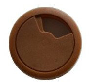 SUPPLIED BY HARDWARE FOR YOU Computer Desk Grommet Cable Outlet Tidy Insert, 3 Part (80mm, Dark Brown)
