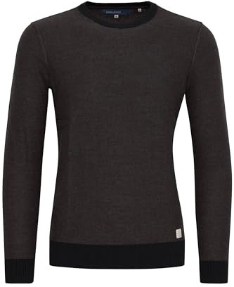 Blend BHNathan Herren Strickpullover Feinstrick Pullover, XL, Black (70155)