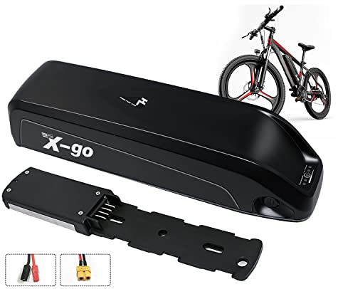 X-go Akku für Elektrofahrrad, 36V 10Ah Lithium-Ionen-Akku für E-Bike Pedelec und Ladegerät