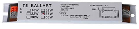 Balasto electrónico T8 de voltaje amplio de CA 36 W, balastos de lámpara fluorescente, 220-240 V