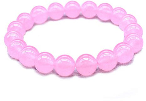 Generic Stein Armband,Naturstein Armreif 7 Chakra 6 Mm Rosa Rose Quartz Crystal Beads Yoga Energie Charme Armbänder Schmuck Für Anxity Männer Mädchen