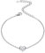ChicSilver Silber herz Armskette Sommer Armschmuck Buchstabe W Armbänder mit Herz Anhänger 16cm