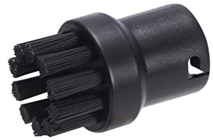 4Pcs Round Brushes Cleaning Brushes Replacement for Karcher Steam Mop Cleaners SC1 SC2 SC3 SC4 SC5 SC7 Accessories (Black)