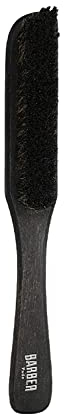 BARBER MARMARA Fade Brush L - Bartbürste - Bartpflegebürste - Reinigungsbürste für den Mann - Ideal zum Entfernen von geschnittenem Haar - Friseur & Barbier Bedarf - Holz Styling Bürste schwarz