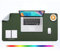 Alfombrilla de Ratón XL, Mousepad Grande, DOBAOJIA Almohadilla de Escritorio, Vade Escritorio, Tapete de Escritura, Estera Oficina, Uso Doble Cara Cuero PU Impermeable 80 x 40cm (Verde Oscuro/Gris)