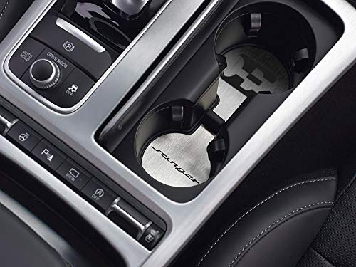 Couverture Intérieur en Acier pour Kia Stinger | Sous-verres Porte-gobelet Inox Emblème E GT-Line GT GTS GDI 3.3 Accessoires