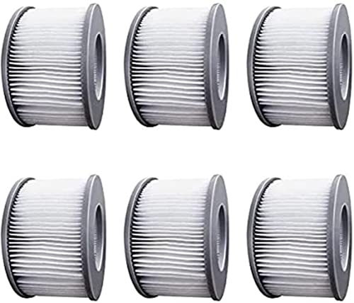 WuYan Ersatzfilter 6 Stück für MSPA FD2089, Filter für Whirlpool, Kartuschenpumpe für heiße U-Boote und Spa,Wasserfilter Modell ab 2020